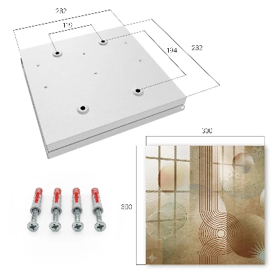 Armario llaves de pared Formas geométricas