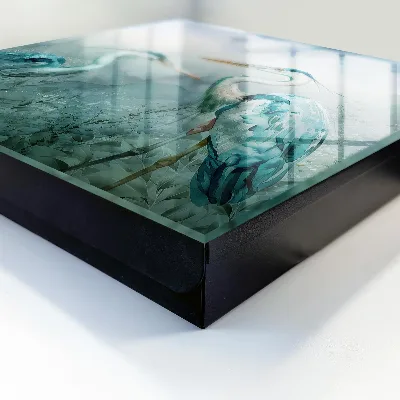 Caja de llaves Garzas en acuarela