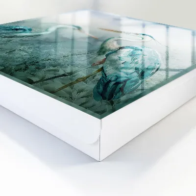 Caja de llaves Garzas en acuarela