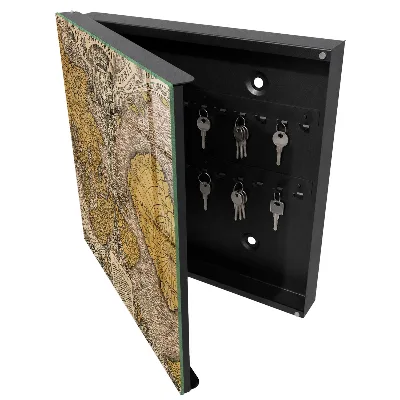 Armario llaves de pared Mapa antiguo