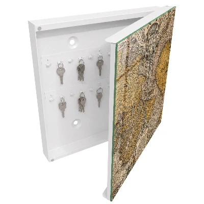 Armario llaves de pared Mapa antiguo