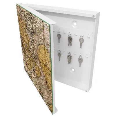 Armario llaves de pared Mapa antiguo