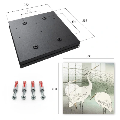 Armario llaves de pared Garzas y hierbas
