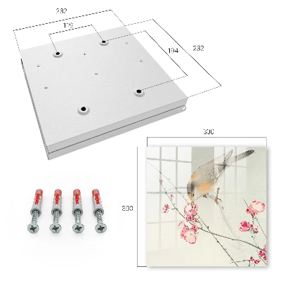 Caja de llaves Flores de pájaro