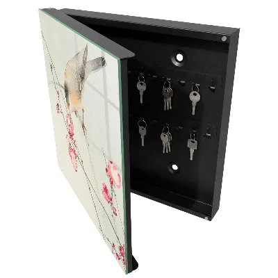 Caja de llaves Flores de pájaro