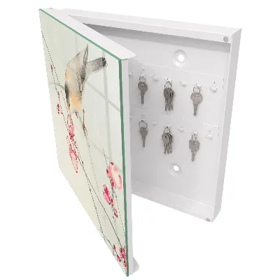 Caja de llaves Flores de pájaro