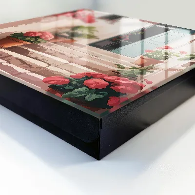 Caja de llaves Escaleras de flores