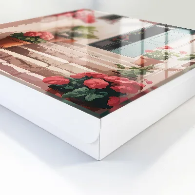Caja de llaves Escaleras de flores