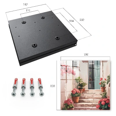 Caja de llaves Escaleras de flores