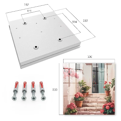 Caja de llaves Escaleras de flores
