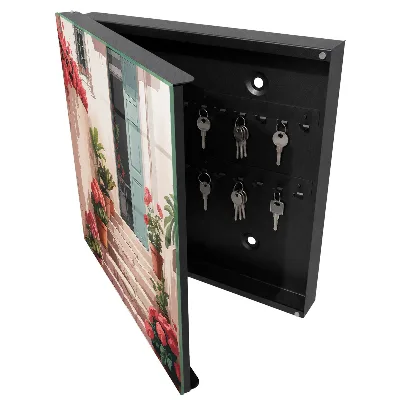 Caja de llaves Escaleras de flores