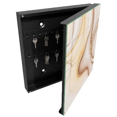 Caja de llaves Ondas beige