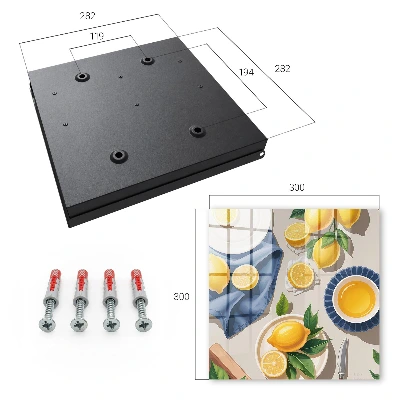 Armario llaves de pared Mesa de limones