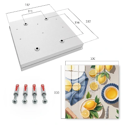 Armario llaves de pared Mesa de limones