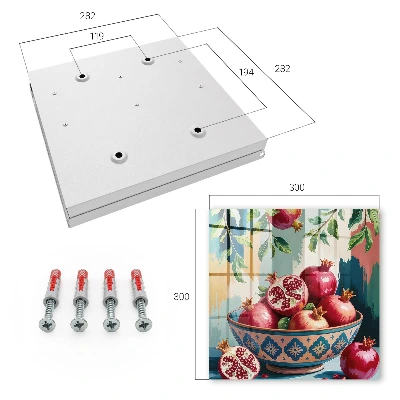 Caja de llaves Motivo de fruta