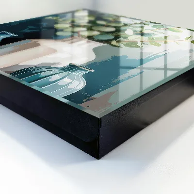 Caja de llaves Jarrones y hojas