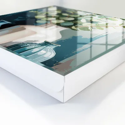 Caja de llaves Jarrones y hojas