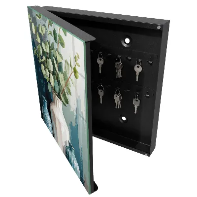 Caja de llaves Jarrones y hojas