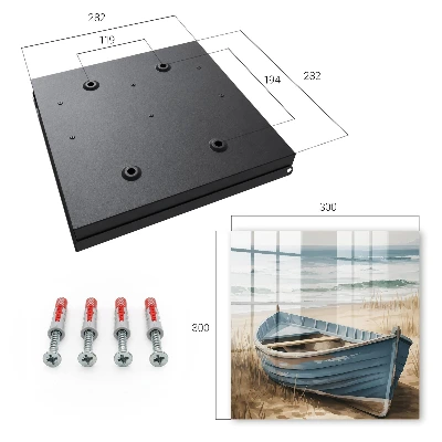 Caja de llaves Barco de playa