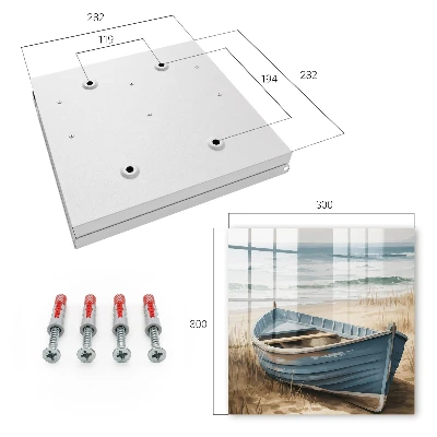 Caja de llaves Barco de playa