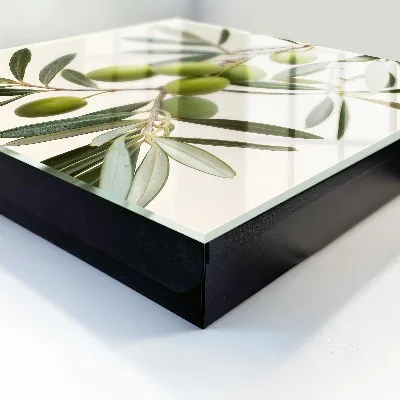 Caja de llaves Una rama con olivos