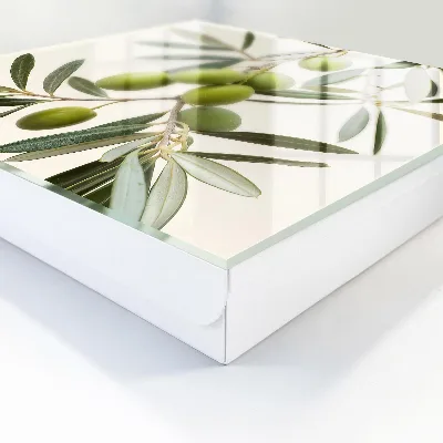 Caja de llaves Una rama con olivos