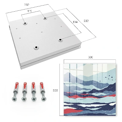Armario de llaves Olas azules