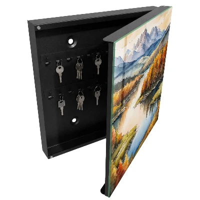 Armario llaves de pared Montañas otoñales