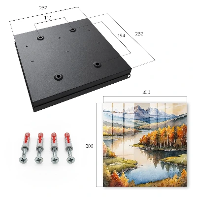 Armario llaves de pared Montañas otoñales