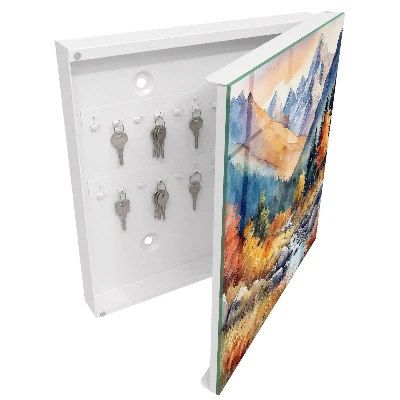 Caja de llaves Montañas otoñales