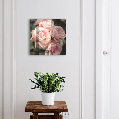 Armario llaves de pared Rosas rosadas
