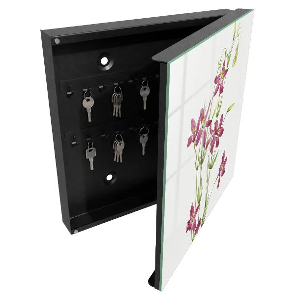 Armario llaves de pared Flores rosas