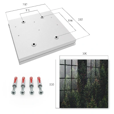 Caja de llaves Bosque verde