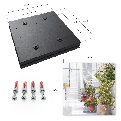 Armario llaves de pared Escaleras con plantas