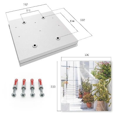 Armario llaves de pared Escaleras con plantas