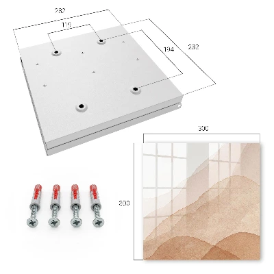 Armario llaves de pared Paisajes beige