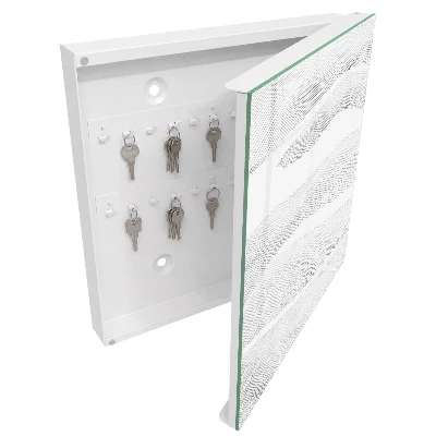 Armario llaves de pared Ondas lineales
