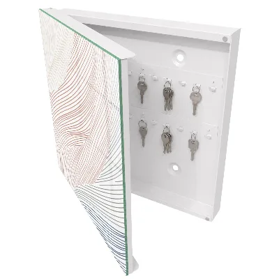 Caja de llaves Líneas onduladas