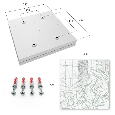 Caja de llaves Patrón de hojas