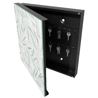 Caja de llaves Patrón de hojas