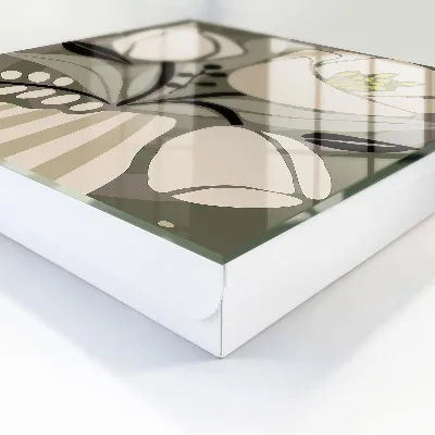Armario llaves de pared Flores beige