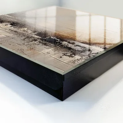 Caja de llaves Pintura abstracta de paisaje