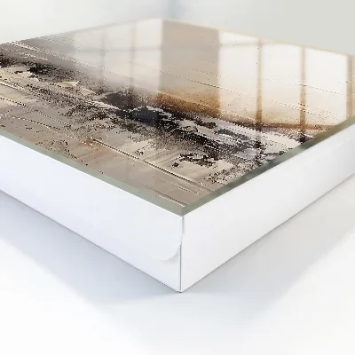 Caja de llaves Pintura abstracta de paisaje