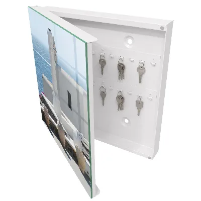Armario llaves de pared Grecia, casas blancas junto al mar