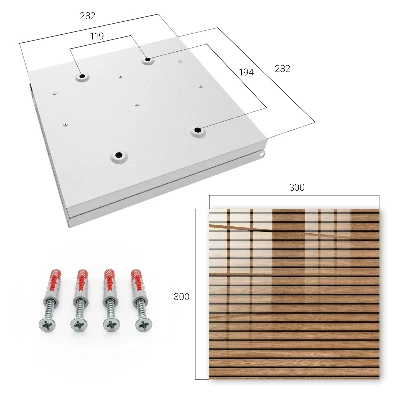 Caja de llaves Paneles de madera