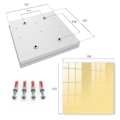 Armario llaves de pared Amarillo cremoso