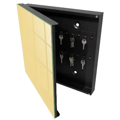 Armario llaves de pared Amarillo cremoso