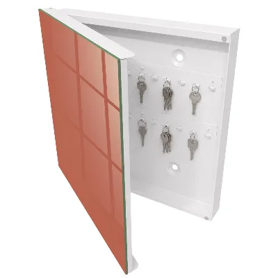Armario llaves de pared Color ladrillo