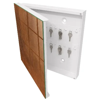 Caja de llaves Textura marrón