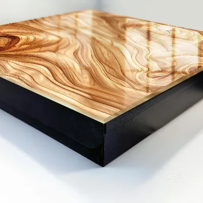 Armario llaves de pared Ondas de madera